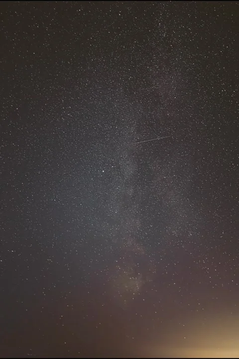 Night Starry Sky Transition To Bold Blue... | Stock Video | Pond5