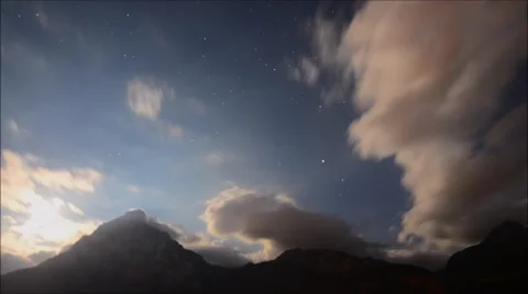 Night, stars in the sky. Stock Footage 65210439