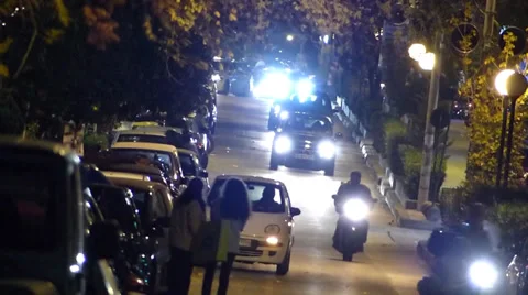 Night steet Video stock 32900524