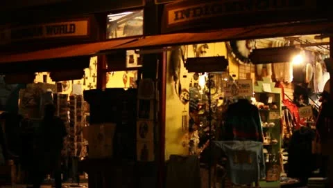 Night Store Stock Footage 11360759