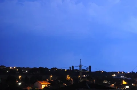 Night storm 库存影片 7904890