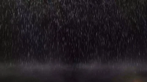 Night Storm with Lightning and Rain Stock Footage 325329021