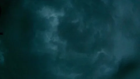 Night storm stormy clouds sky cloudscape swirling, strong wind Stock Footage 159975524