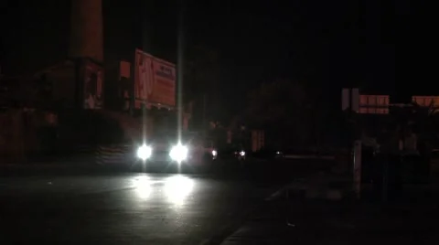 Night street Stock Footage 8829312