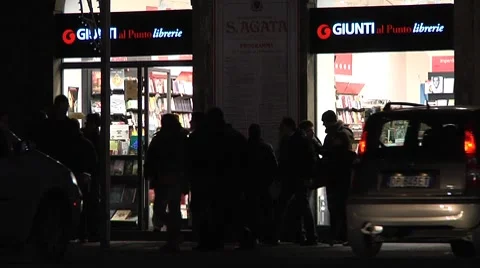 Night street Video stock 8829526