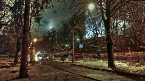 Night street Stock Footage 10811844