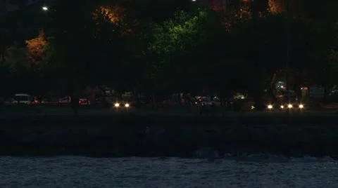 Night street 库存影片 12097595