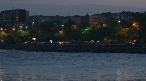 Night street Stock Footage 12097598