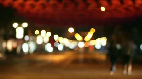 Night street Vídeo Stock 12421668