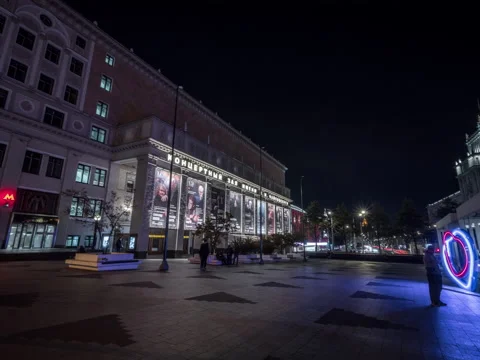 Night street Stock Footage 218994840