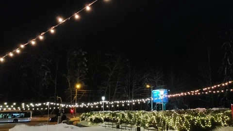 Night street Stock Footage 229767966