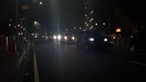 Night Street Stock Footage 237622276