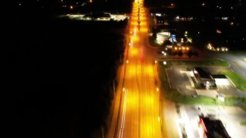 Night street hyperlapse Stock Footage 240220415