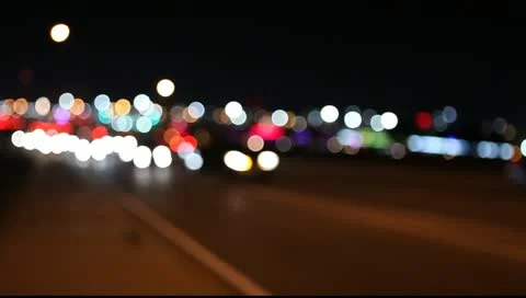 Night street lights Video stock 11293012