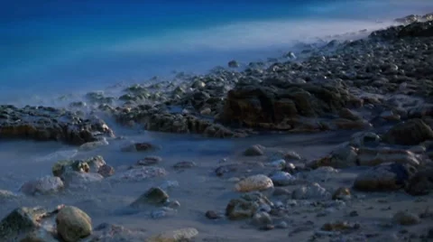 Night surf 1-1 Stock Footage 7729431