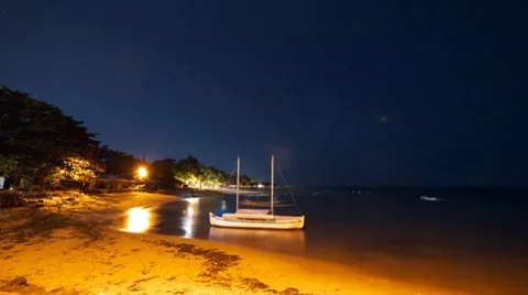 Night surf 3 Stock Footage 7729444