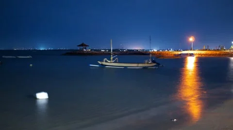 Night surf 4 Stock Footage 7729449