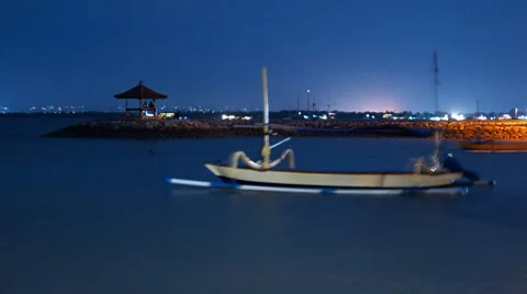 Night surf 5-1 Video stock 7729451