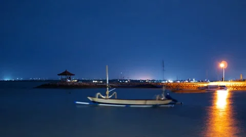 Night surf 5 Stock Footage 7729452