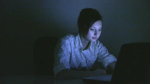 Night surfing Stock Footage 564898