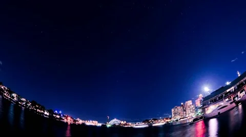 Night Sydney Harbour Stockbeeldmateriaal 41298483