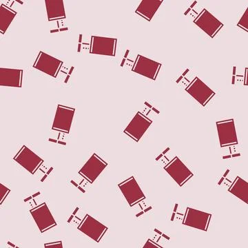 Night table lamp glyph seamless pattern 스톡 일러스트