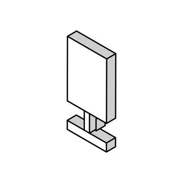 Night table lamp isometric icon vector illustration Stock Illustration
