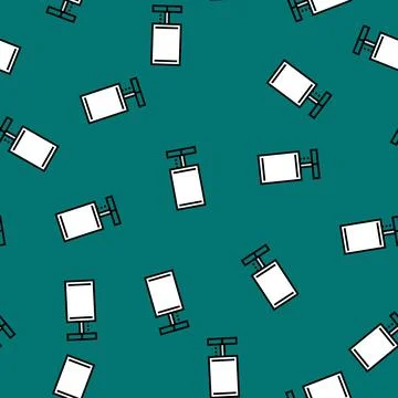 Night table lamp vector seamless pattern Stock Illustration