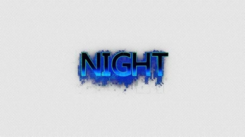 Night Tech Glitch Stock Footage 342240026