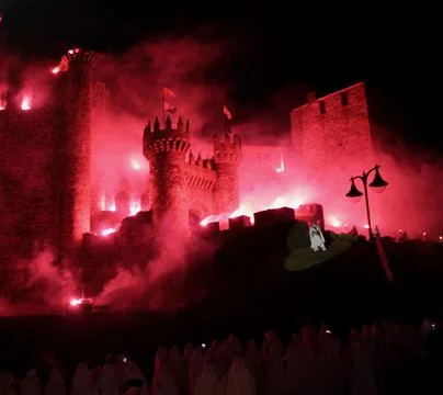 The night of the Templar Stock Photos