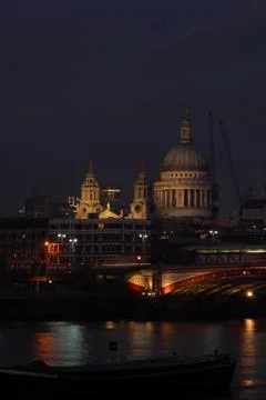 Night Thames Stock Photos
