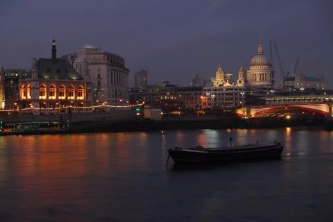 Night Thames Stock Photos