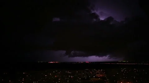 Night Thunderstorm and Lightning Vidéo 62735216