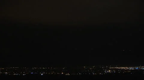 Night thunderstrom with lightning discharges 動画素材 64793016
