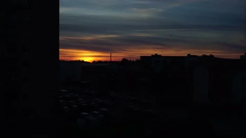 Night time arriving, sunset Stock Footage 212607150