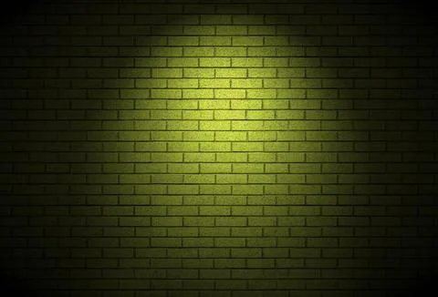 Night time brick wall background alley texture Stock Photos