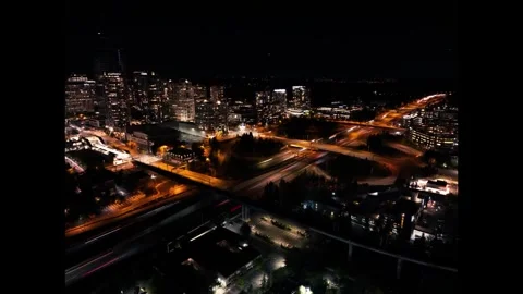 Night time city hyper lapse Stock Footage 286742066