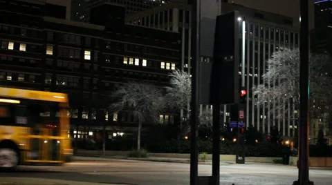 Night time in Dallas Video stock 17428591