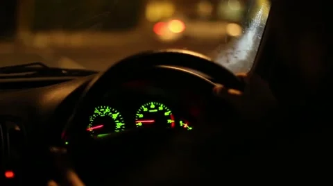 Night Time Driving Stock Footage 46722492