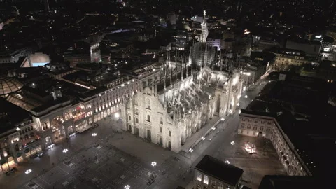 Night time Duomo Stock Footage 312623951