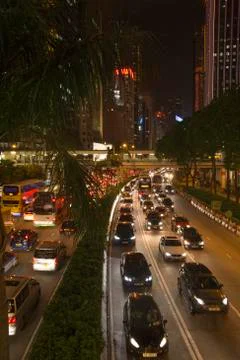 Night Time Highway Stock Photos