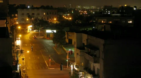 Night Time Laps in Tel Aviv 01 動画素材 540046