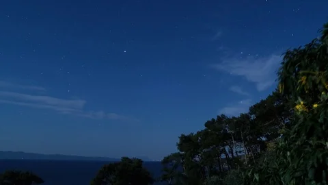 Night Time Lapse Akyaka, Turkey Stock Footage 127050342