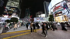 8K UHD Top view time-lapse of Shibuya cr | Stock Video | Pond5