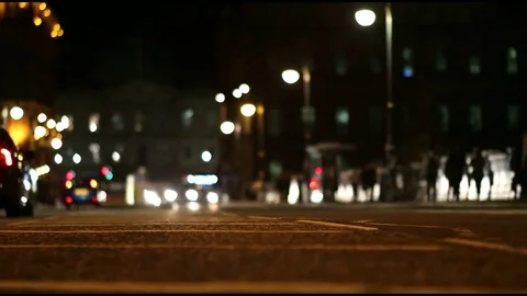 Night time lapse in Edinburgh Stock Footage 82626499