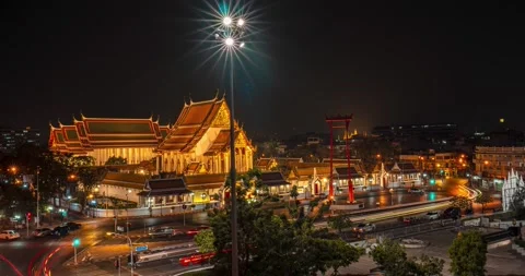 Night Time-lapse of Gian Swing Stock Footage 149509795