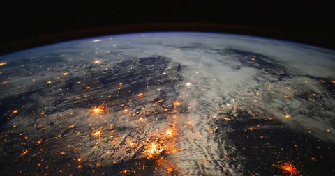 Night Time-Lapse of Planet Earth Stock Footage 169102332