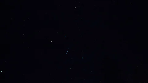Night time lapse of a starry sky in the mountains of south tyrol, footage ideal Video stock 100749829