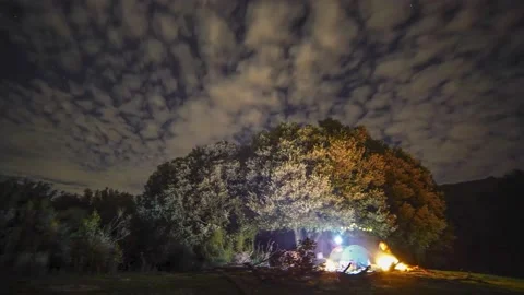 Night time Motionlapse Stock Footage 133010910