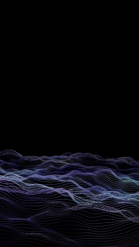 Night Time Mountains Digital Flyover (Videogame Landscape) Dark Colors 4k 30fps Stock Footage 311004155